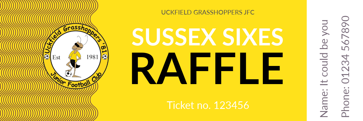 Uckfield Grasshoppers Sussex Sixes Raffle 2025